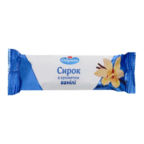 Сирок глазурований 23% з ароматом ванілі Савушкин м/у 40г
