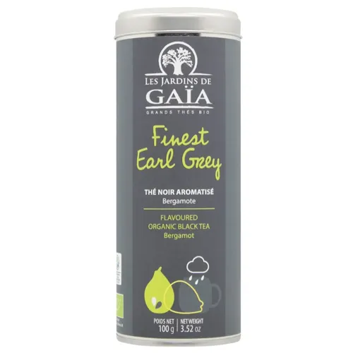 Чай чорний Les Jardins de Gaia Earl Grey з ароматом бергамоту органічний 100г