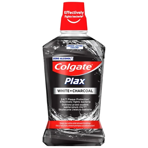 Ополіскувач для ротової порожнини Colgate Plax відбілювання з деревним вугіллям 500мл