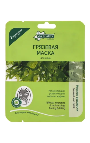 Маска Для Обличчя Морські Водорості Mud VIA Beauty 2x10г