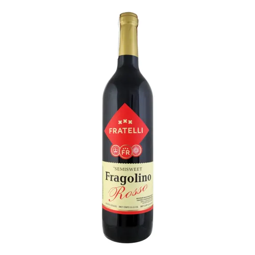 Вино 0.7л 9-13% червоне напівсолодке Rosso Fragolino Fratelli