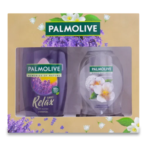 Подарунковий Набір Гель для Душу Relax + Мило Рідке для Рук Jasmine Palmolive, 1шт