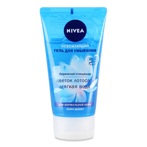 Гель для Вмивання Освіжаючий, Квітка Лотоса та М'яка Вода, Nivea, 150мл