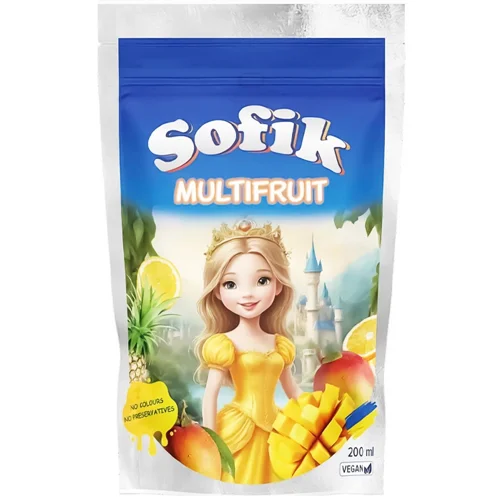 Напій соковий Sofik Multifruit зі смаком манго 200мл