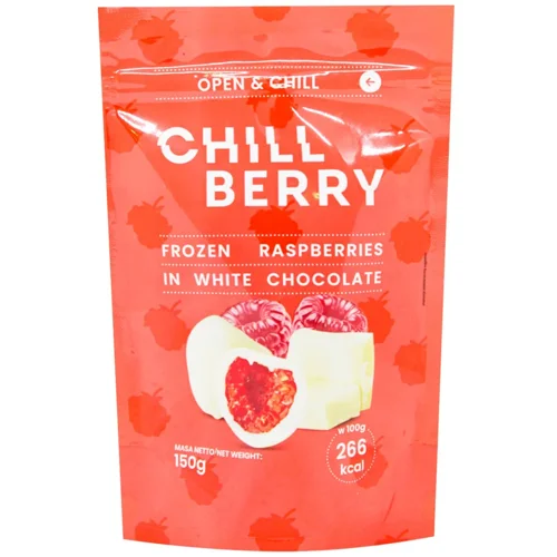 Малина Chillberry заморожена в білому шоколаді 150г