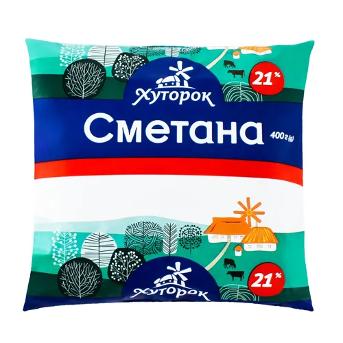 Сметана 21% Хуторок м/у 400г