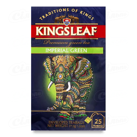 Чай зелений Kingsleaf Imperial green конверт, 25*1,5г