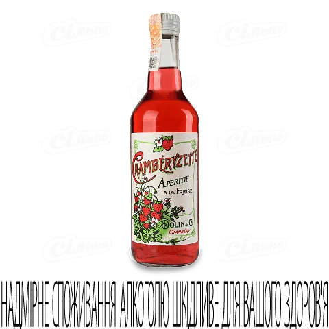 Аперитив винний Dolin Chamberyzette Fraise, 0,7л