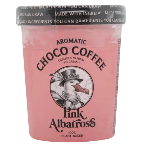Морозиво Pink Albatross Кава арабіка та шоколад веганське 480мл