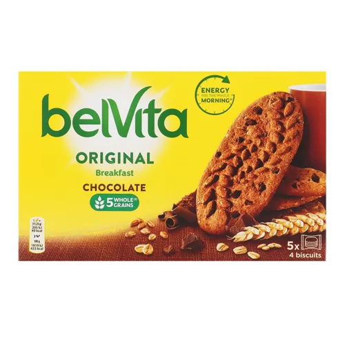 Печиво з какао та шоколадними шматочками Chocolate Original Breakfast BelVita к/у 225г