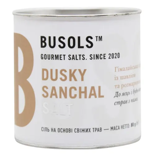 Сіль Busols Dusky Sanchal Гімалайська з шавлією та розмарином 80г