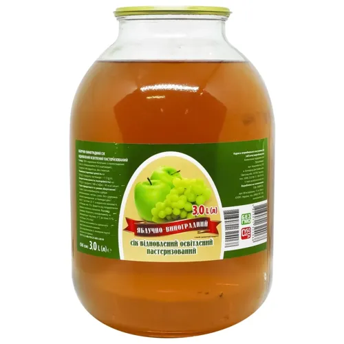 Сік Українська Зірка яблучно-виноградний 3л
