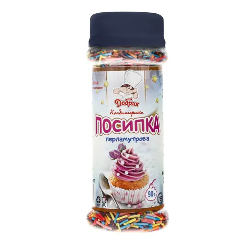 Посипка кондитерська перламутрова Добрик п/б 90г