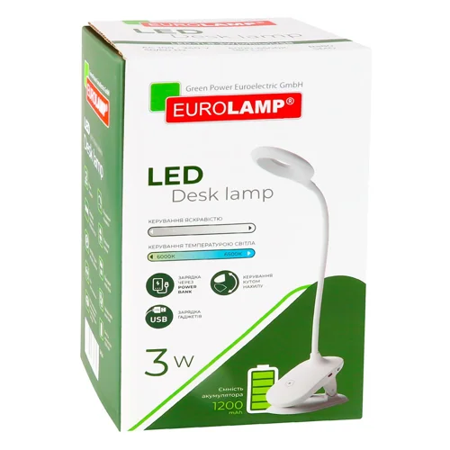Світильник настільний Eurolamp Smart 3W 6000-6500K