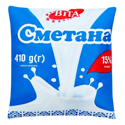 Сметана 15% Віта м/у 410г