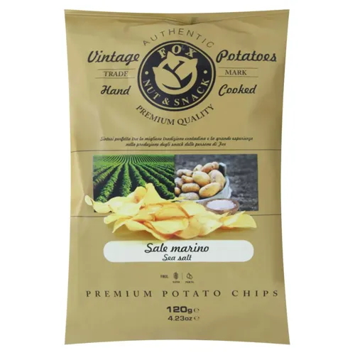 Чіпси картопляні «Fox» з морською сіллю 120г