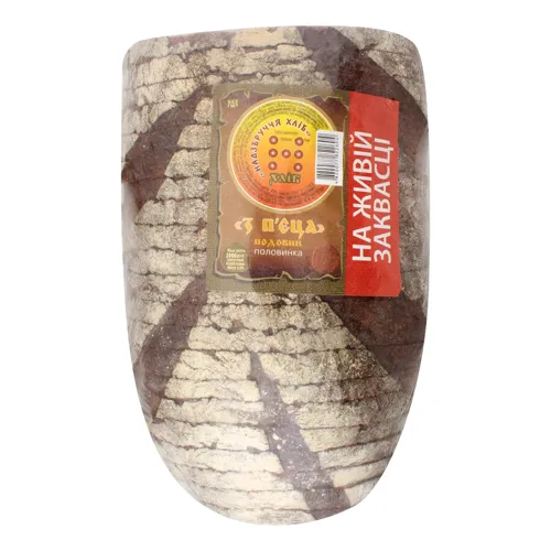 Хліб подовий половинка в нарізці З п'єца Надзбруччя хліб м/у 1кг