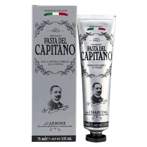 Зубна паста Pasta Del Capitano 1905 з вугіллям 75мл