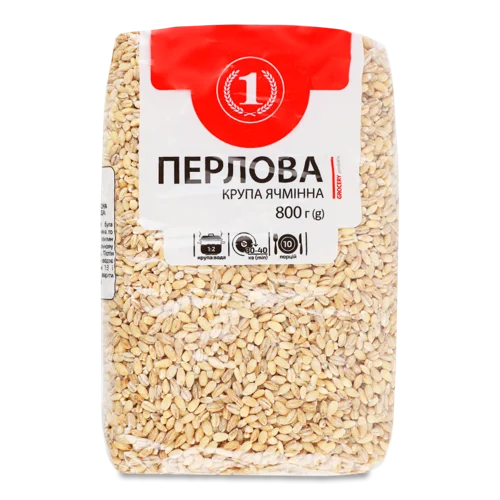 Крупа Ячмінна Перлова Вищого Ґатунку №2 ТМ '1', 800г