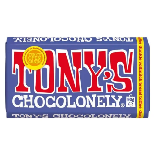 Шоколад Tony's Chocolonely Brezel Toffee 90г