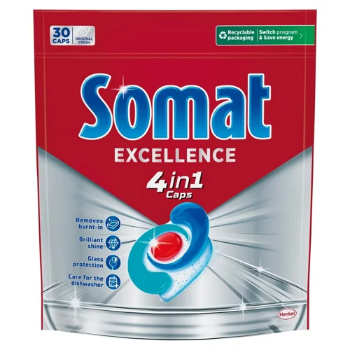 Таблетки для посудомийних машин Somat Excellence 4 in 1 30шт