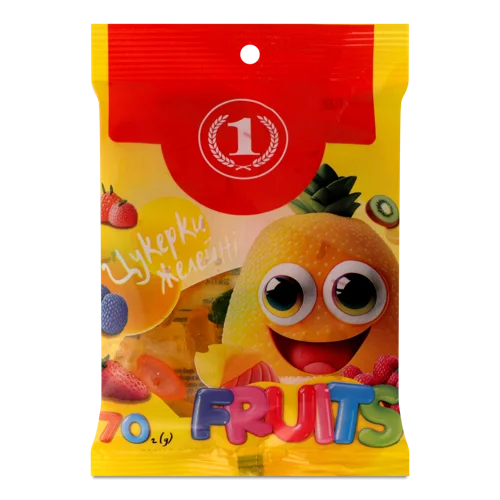 Желейні Цукерки Fruits ТМ '1', в/ґ, 70г