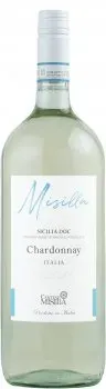 Вино Misilla Chardonnay Sicilia DOC біле сухе 1.5л 12%