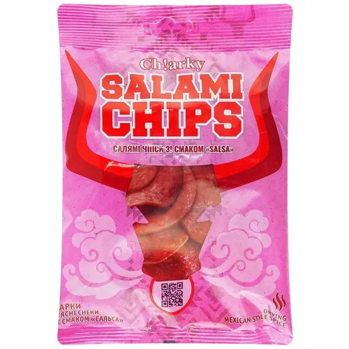 Чіпси Ch!аrky салямі зі смаком сальса 40г