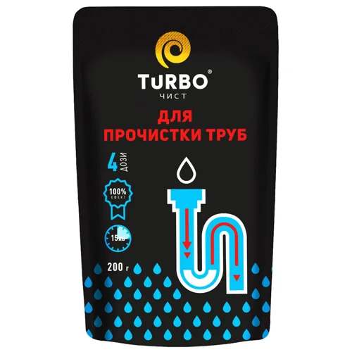 Засіб для прочищення труб Turbo 200г