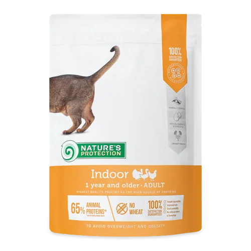 Корм Сухий Для Котів Indoor Adult Nature's Protection, д/п, 400 г