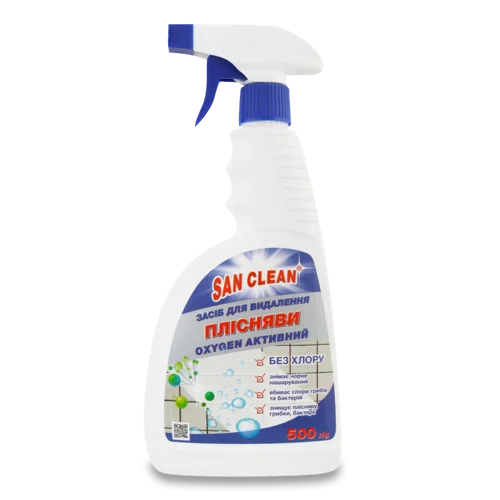 Засіб Для Видалення Плісняви Oxygen Активний San Clean, 500г