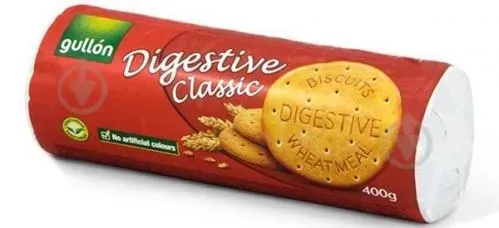 Печиво GULLON Digestive класичне, 400г, 20шт/ящ