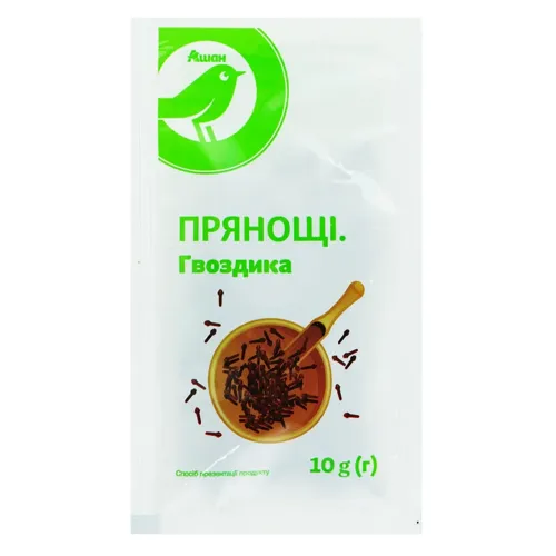Прянощі гвоздика Ашан 10г