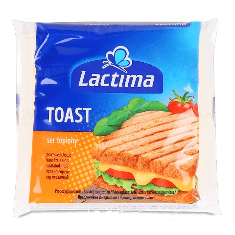 Сир плавлений Lactima тостовий 35% скибочками, 130г