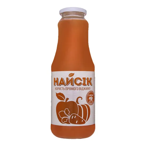Сік неосвітлений пастеризований фруктово-овочевий Найсік 1л