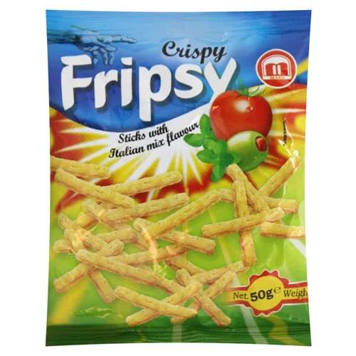 Снеки Fripsy зі смаком томатів оливок та орегано 50г