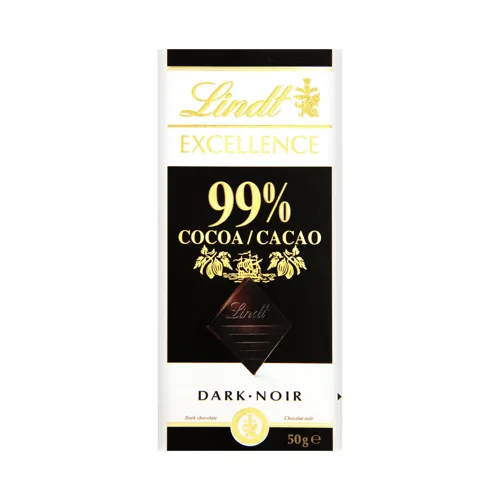 Шоколад 99% темний гіркий Excellence Lindt к/у 50г