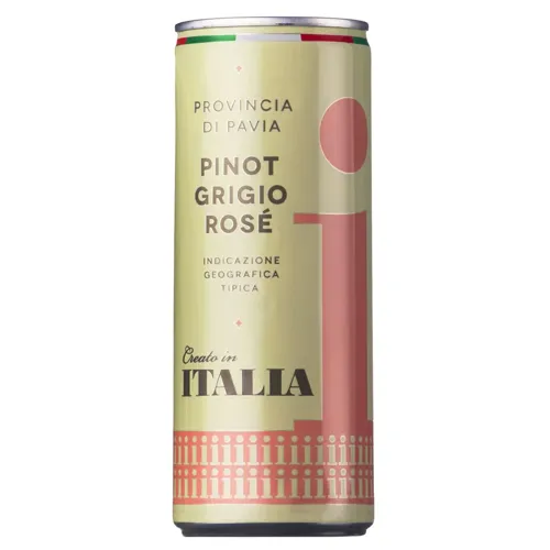 Вино Italia Pinot Grigio Rose виноградне натуральне сухе рожеве 250мл