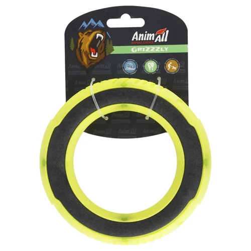 Іграшка для собак AnimAll GrizZzly Супер-кільце 12,8x12,8x2,2см зелений