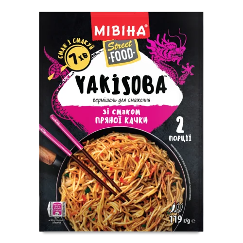 Вермішель Для Смаження Зі Смаком Пряної Качки, в/ґ, 119г