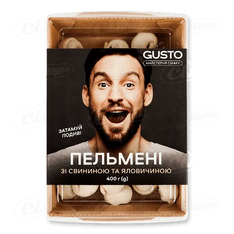 Пельмені ЛТ Gusto зі свининою та яловичиною, 400г