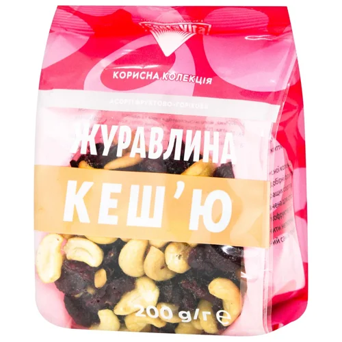 Суміш SantaVita журавлина-кеш'ю 200г