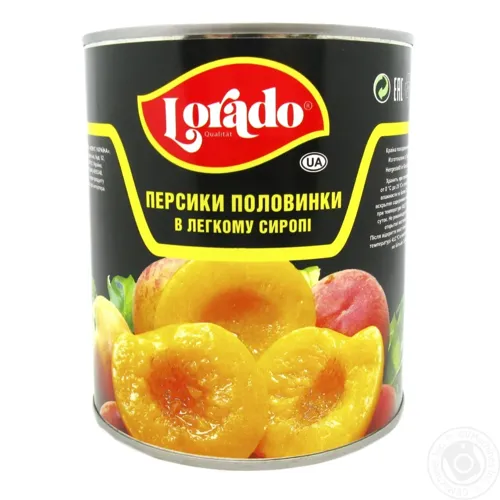 Персик половинки Лорадо з залізної банки 850мл