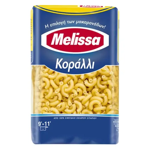 Макаронні вироби Melissa Ріжки з твердих сортів пшениці 500г