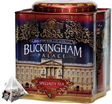 Чай черний+зелений Sun Gardens Buckingham 100 пірамидок 200г