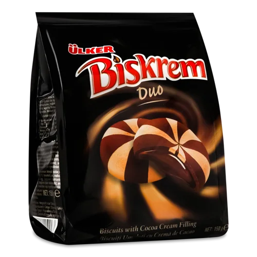 Печиво Biskrem Duo Ulker, В/ґ, К/у 150г