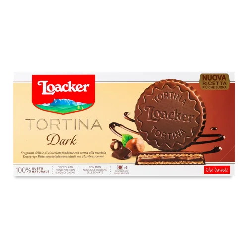 Шоколад Чорний З Горіховою Кремовою Начинкою Та Хрусткими Вафлями, в/ґ, к/у 6х21г