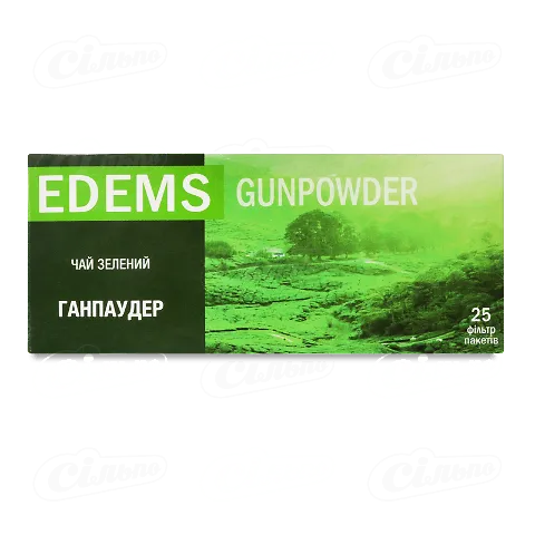 Чай зелений Edems Ганпаудер, 25*2г
