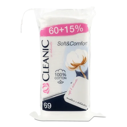 Ватні Пластини Soft&Comfort Cleanic 69шт, в/ґ
