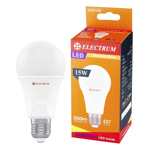 Лампа Electrum світлодіодна A65 15W PA LS-33 Elegant Е27 3000 A-LS-1438